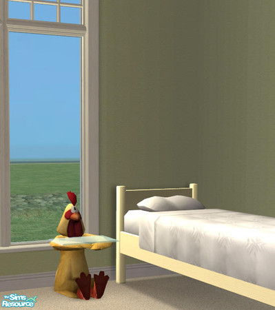 Sims 2 — Square Chicken Coffee Table by DOT — Square Chicken Coffee Table MESH Yellow. Sims 2 by DOT of The Sims
