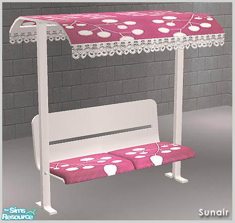 Sims 2 — Sunair T190 DMC Cap Loveseat (white) by Sunair — Sunair T190 DMC Cap Loveseat (white) of DMC Outdoor Set ii -