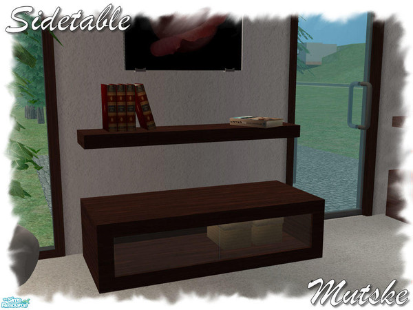 Sims 2 — Okuri Sidetable New Mesh by Mutske — Set of 8 new meshes, and 4 recolors.