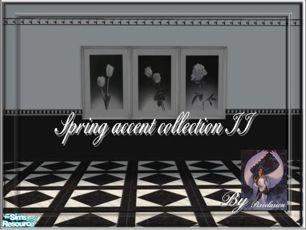 Sims 2 — Spring accent collection II by pixielusion — A new set of three floral paintings to compliment my first spring