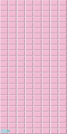Sims 2 — Simply Pink Tile Wall 3 by ImmeK — Light pink wall tiles for your sims\' favourite bathroom.