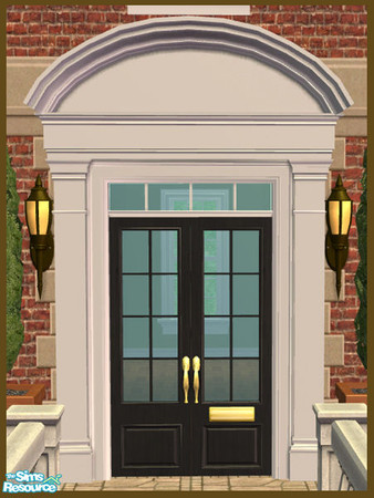 Sims 2 — French Bonnet Pediment Recolor - Black by phoenix_phaerie — A black recolor of the Pedimentary, My Dear! French