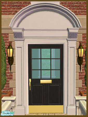Sims 2 — Bonnet Pediment Recolor - Black by phoenix_phaerie — A black recolor of the Pedimentary, My Dear! Bonnet