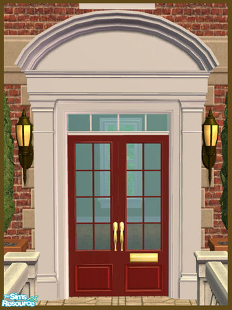 Sims 2 — French Bonnet Pediment Recolor - Red by phoenix_phaerie — A red recolor of the Pedimentary, My Dear! French
