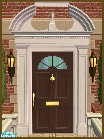 Sims 2 — Broken Bonnet Pediment Recolor - Brown by phoenix_phaerie — A brown recolor of the Pedimentary, My Dear! Broken