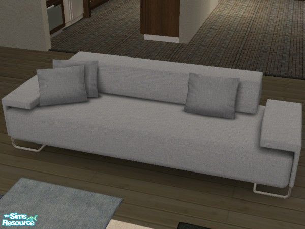 Sims 2 — Murano Lowland Sofa Recolours 15 by Thayet — A pale light blue recolour of Murano\'s Lowland Sofa with matching