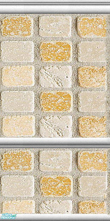 Sims 2 — Assorted Yellow W 1 by iZazu — Assorted Yellow Set includes 7 walls and 7 floors in various shades of yellow.