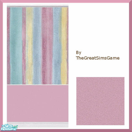 Sims 2 — Wallpaper With Matching Carpet by BarbAnn — 