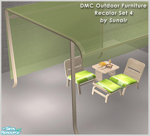 Sims 2 — DMC Outdoor Furniture - RecolorSet4 by Sunair — DMC Outdoor Furniture - Recolor set 4 (nature)
