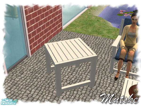 Sims 2 — Barcelona Diningtable White by Mutske — Barcelona Diningtable 