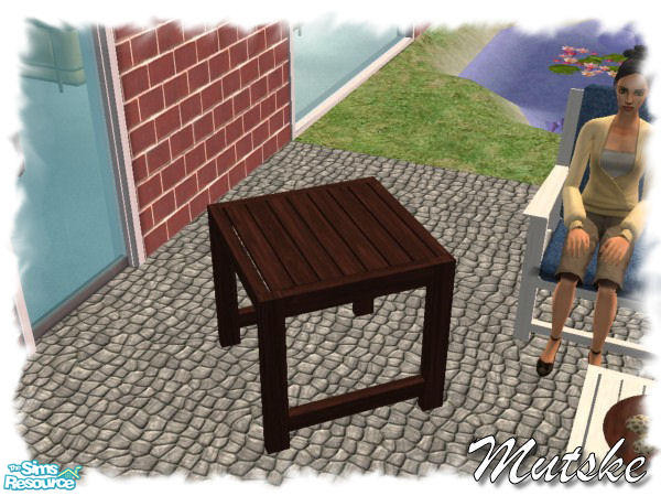 Sims 2 — Barcelona Diningtable Mahogany by Mutske — Barcelona Diningtable 