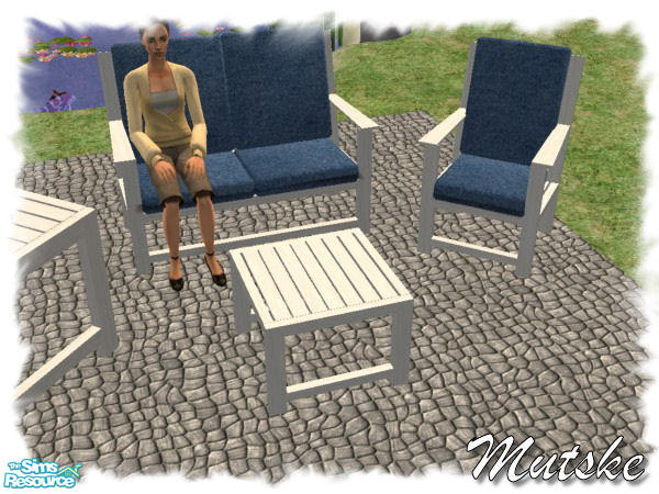 Sims 2 — Barcelona Coffeetable1x1 White by Mutske — Barcelona Coffeetable 1x1