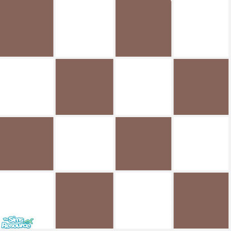 Sims 2 — Brown n White Tile by cat3cm — by cat3cm