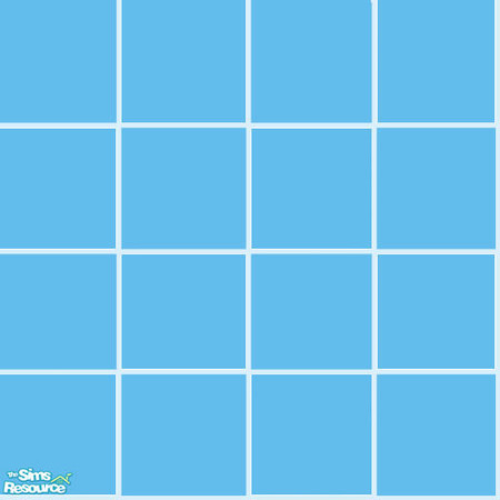 Sims 2 — Blue Solid lg Tile by cat3cm — by cat3cm