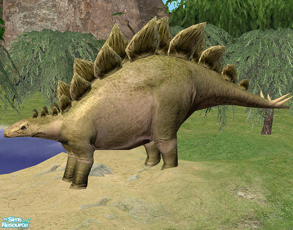 Sims 2 — Jurassica - Stegosaurus by Bitzybus — Dinosaur: Stegosaurus Catalog placement: buydmode/decorative/misc