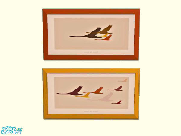 Sims 2 — THE BIRDS by tessasim — Migrating birds nest on your walls