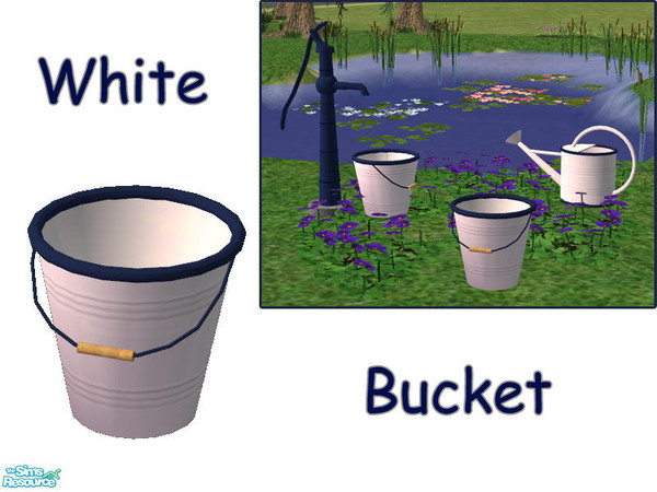 Sims 2 — WhiteBucket by solfal — I have uppdated the meshfile. You need to redownload it if you already have it to get