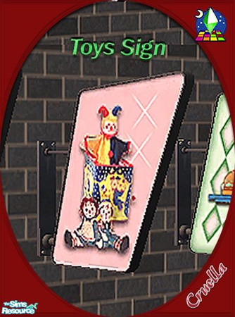 Sims 2 — am_BusinessSign_toys by Cruella — Toys sign. Recolor of Nightlifes business signs.