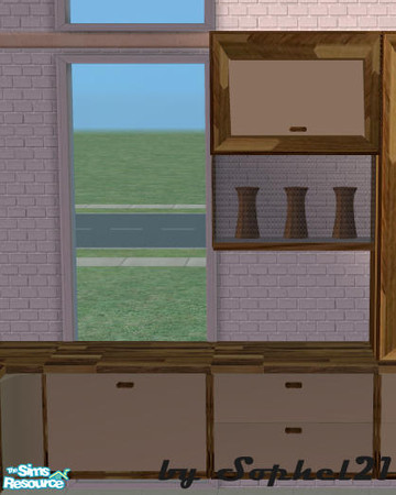 Sims 2 — Modern Kitchen 1 - overhead 1 by TSR Archive — overhead 1 ***Req. meshes from 4esf***