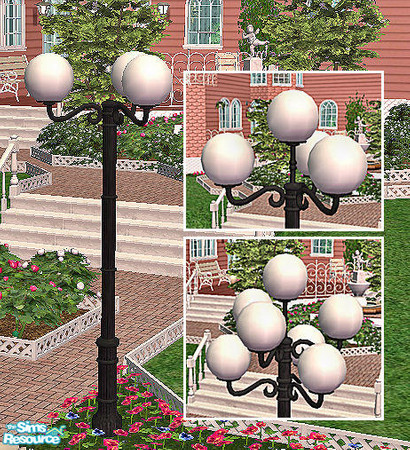 Sims 2 — Nostalgic Park Globe Light 6 by chrissy6930 — Nostalgic Park Globe Light 6. For the design on the upper pic