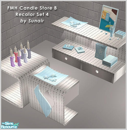 Sims 2 — FMH Candle Store B - Recolor set 4 by Sunair — FMH Candle Store B - Recolor set 4 (silver)
