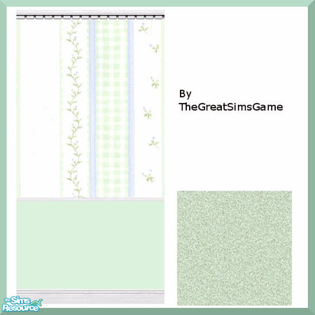 Sims 2 — Wallpaper with Matching Carpet by BarbAnn — 
