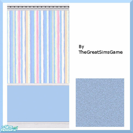 Sims 2 — Wallpaper with Matching Carpet by BarbAnn — 