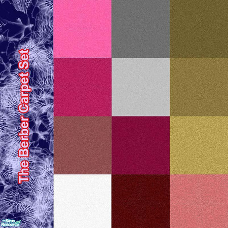 Sims 2 — The Berber Carpet Set by simmyfan2852 — The latest simmyfan2852 set is here! 12 brand new berber carpet floors