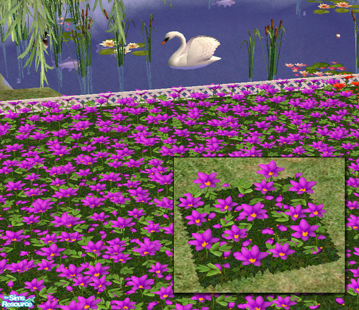 Sims 2 — Simlilies - purple by Windkeeper — Recolor of simlilies, requires that file to work.