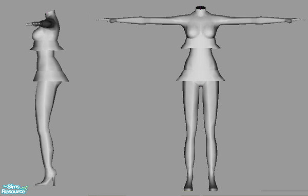 Sims 2 — Babydoll-Set - New Mesh by Shannara_Simfashion — this mesh file has two alpha parts
