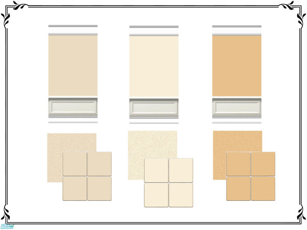 Sims 2 — Low Paneled Paints and Floors by Henwen — ~TSRAA~