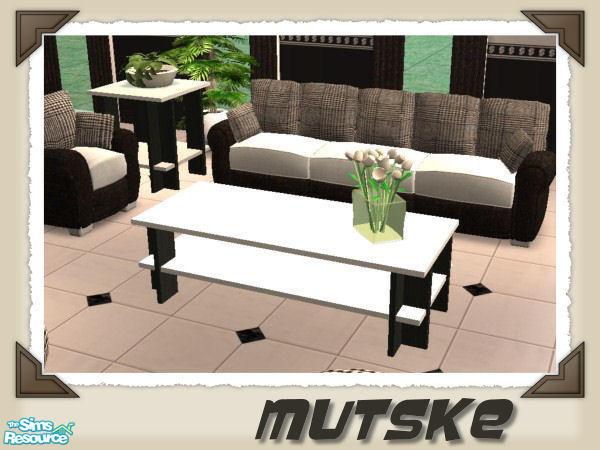 Sims 2 — Coffeetable 02 by Mutske — Another recolors from the "New York" and "Dallas" set. Black and