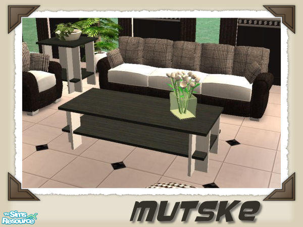 Sims 2 — Coffeetable 01 by Mutske — Another recolors from the "New York" and "Dallas" set. Black and