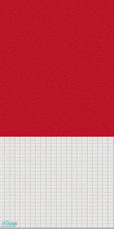 Sims 2 — Red Tile Wall by DOT — Red Tile Wall. Sims 2 by DOT of The Sims Resource.