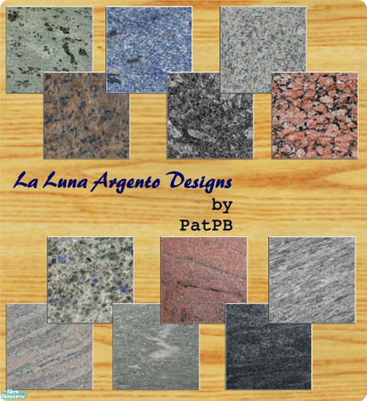 Sims 2 — Granites of the World by PatPB — Granite is a form of Igneous Rock, created by the cooling of molten magma. This