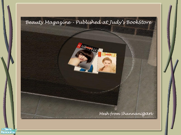 Sims 2 — Beauty Magazine 1 by judyhugsnoopy — Beauty Magazine Publish at my Book Store. Enjoy :D Please download