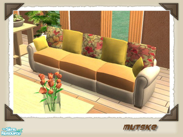 Sims 2 — Oslo Living and Diningroom - Sofa by Mutske — Another recolors from the "New York" and