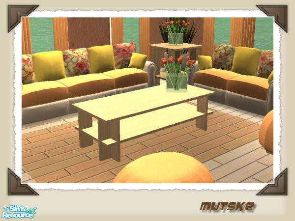 Sims 2 — Oslo Living and Diningroom - Coffeetable by Mutske — Another recolors from the "New York" and