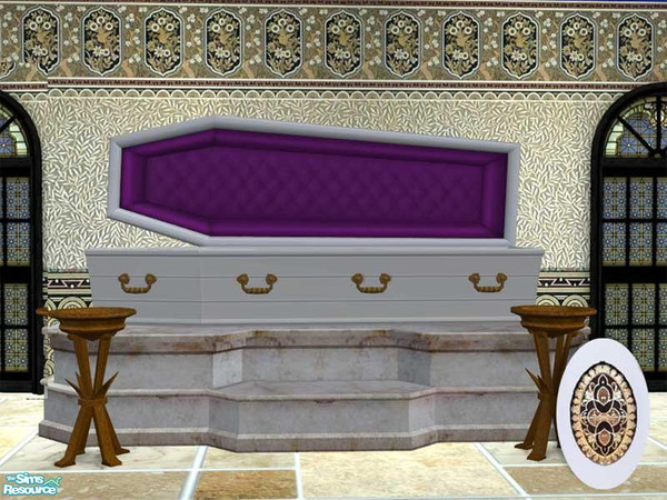 Sims 2 — Pristine White Coffin by dancingaphrodite — All the other vampires will be green with envy when they see this