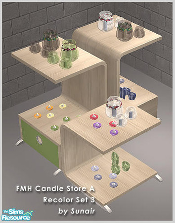 Sims 2 — FMH Candle Store A - Recolor set 3 by Sunair — FMH Candle Store A - Recolor set 3 (nature)