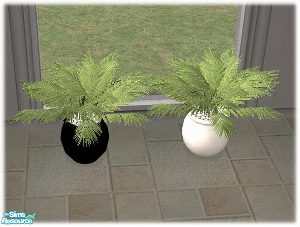 Sims 2 — Pentago Bahtroom - Plant by Bitzybus — Part of Pentago Bathroom set. Polygons: 880 Vertices: 753