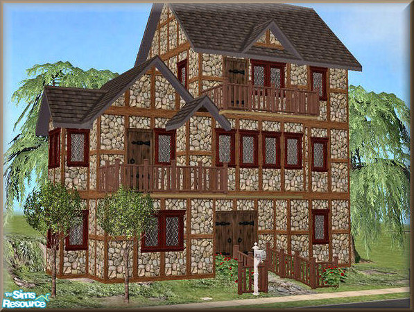 Sims 2 — Caldicott House by galilea — Rustic charm at its' best! Plenty of room here to expand for a growing family. You