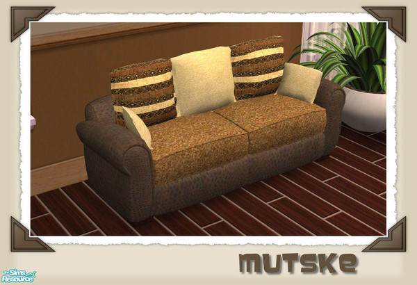 Sims 2 — New York Living - Loveseat by Mutske — New York Living. Including 4 new meshes. The tables are recolors from the