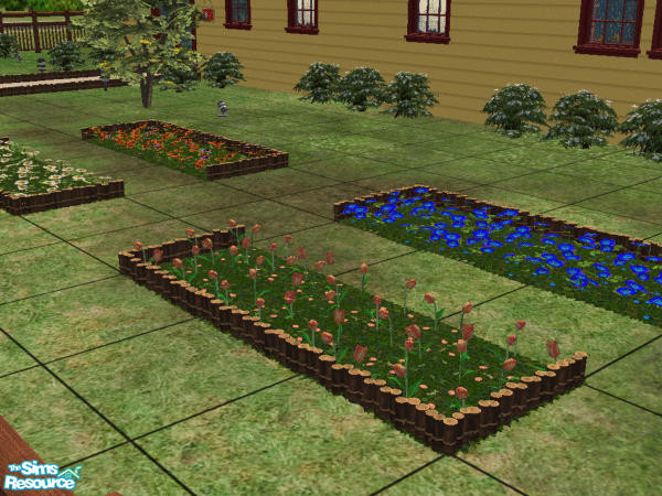 Sims 2 — Spring Tulips - Peach Melba by wimpy1968 — Add a little color to your neighborhood with Peach Melba Tulips.
