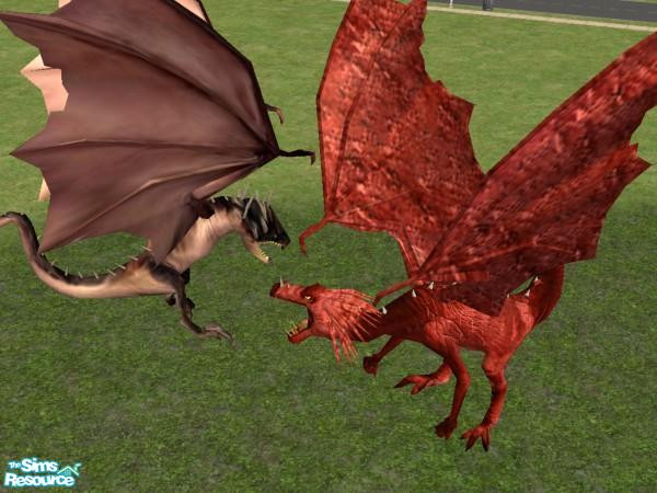Sims 2 — Decorative Dragons by Suiryuue — 2 Mesh Files. These decorative dragons make a great addition for any Medieval
