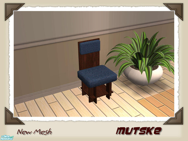 Sims 2 — Dallas Livingroom - Diningchair by Mutske — With 4 new meshes. And a recolor from my New York Livingroom set.