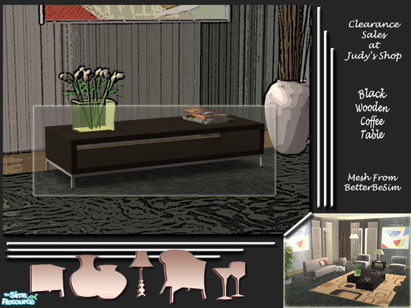 Sims 2 — Judy_Arcadia Coffee Table by judyhugsnoopy — Recolor of BetterBeSim "Arcadia Living Room Set" Hope you