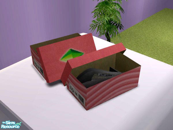 Sims 2 — Shoes In Box - Recolor by NoFrills — Ladies' shoes in box.