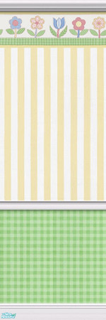 Sims 2 — Time For Spring Nursery - Wallpaper by SimsLvrGrl — Decorate your Sims nursery for Spring! Time For Spring