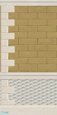 Sims 2 — JJs stone sand WS left by thesorceress — Created by The Sorceress, Mac compatible